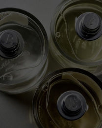 Curio Homegoods bottles aerial view