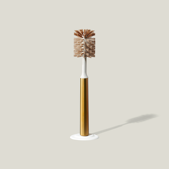 Curio Homegoods Ionic Bottle Brush in Brass standing
